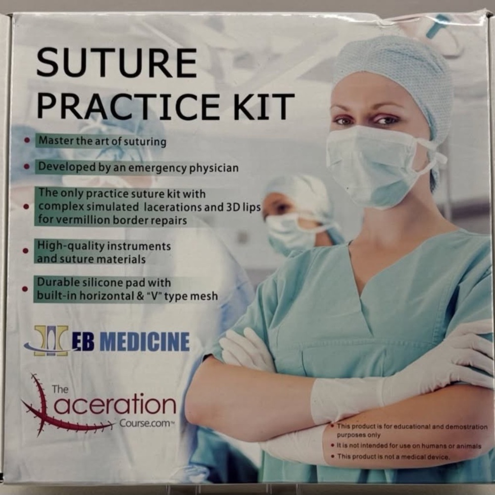 Suture Practice Kit EB Medicine The Acceleration Course ER Nurse Doctor Surgeon